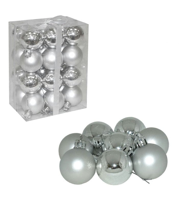 4cm kuglice 24 srebrne