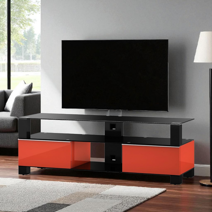 TV komoda Sonorous MD 9120-B-HBLK-RED