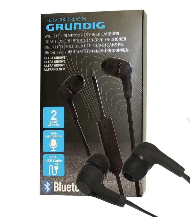 Bežične slušalice Grundig Bluetooth crne | Kvalitetan zvuk i sloboda kretanja