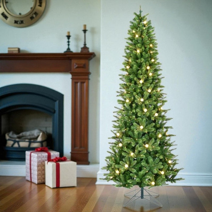 Novogodišnja jelka slim sa LED lampicama 270cm Badia