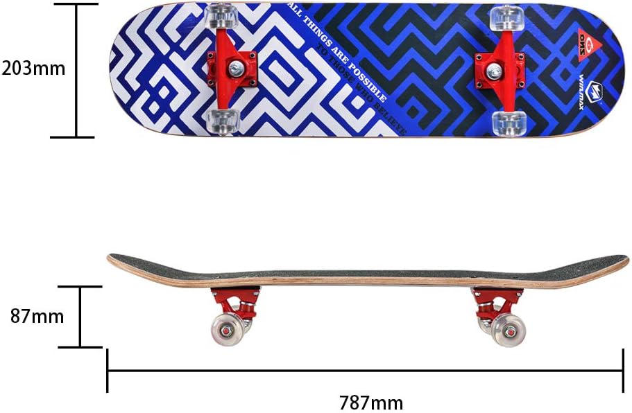 WINMAX Skateboard plavi