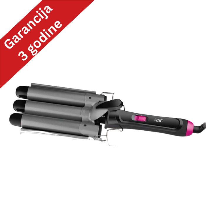 RAF R.481B stajler sa trostrukim keramičkim uvijačem za kosu 97W