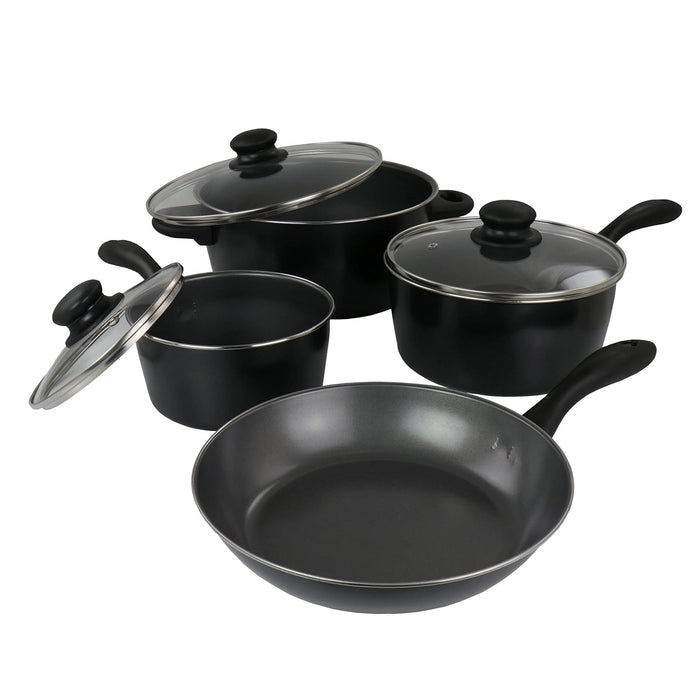 Set šerpi od 7 delova crni - Ceraflon