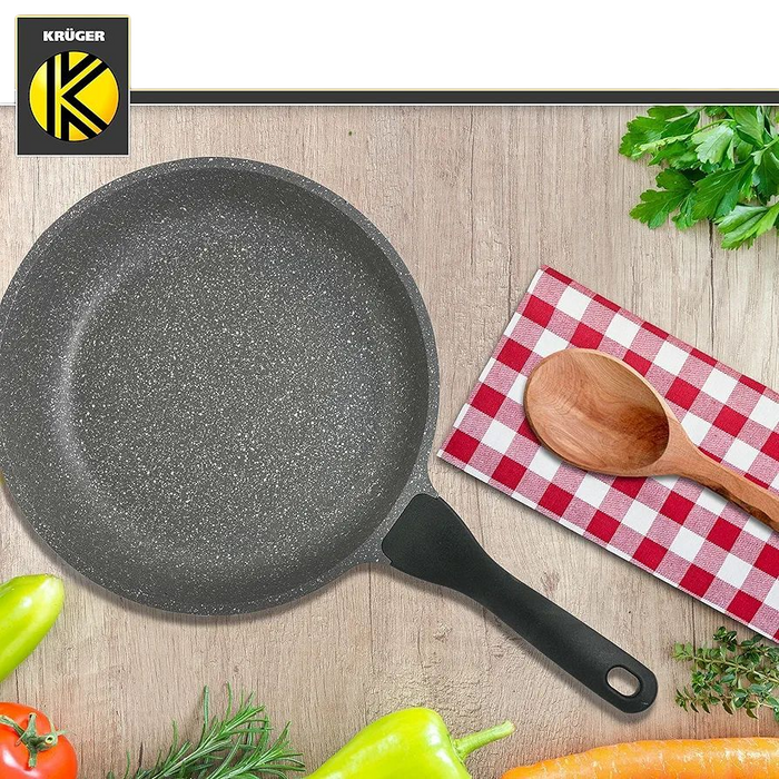 Duboki tiganj crni 24cm KRUGER