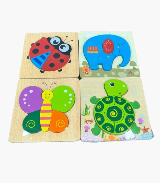 Drvena slagalica za decu set od 4 različite slagalice