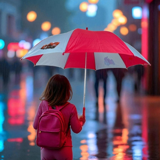 Kišobran Jani Markel roze-plavi
