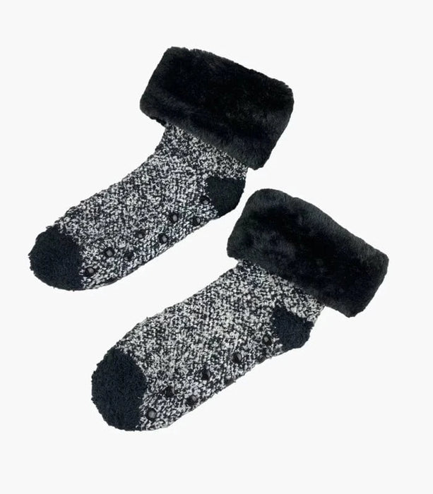 Krznene čarape crne