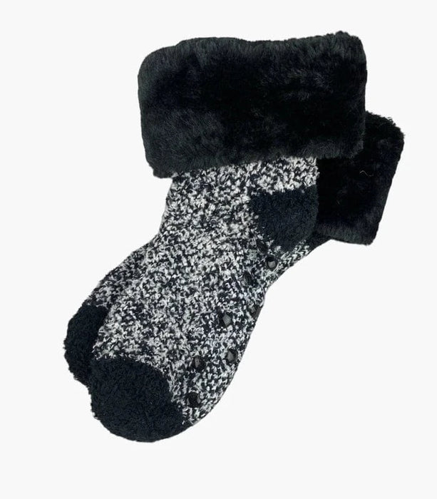 Krznene čarape crne