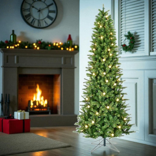 Novogodišnja jelka slim sa LED lampicama 270cm Badia