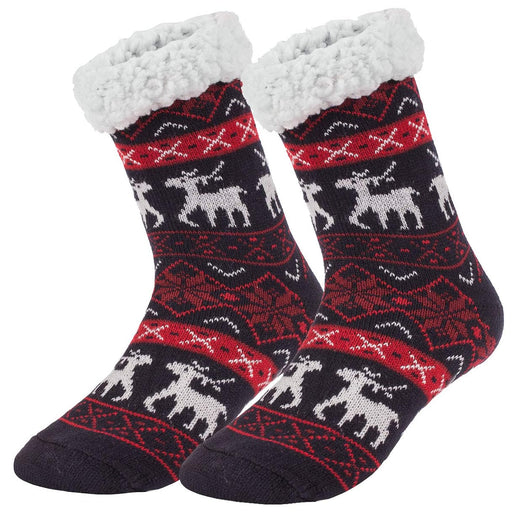 Novogodišnje čarape teget