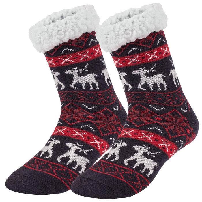 Novogodišnje čarape teget