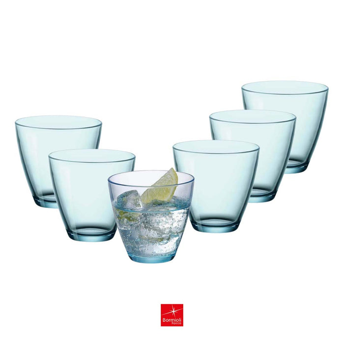 Staklene čaše BORMIOLI 6/1 plave