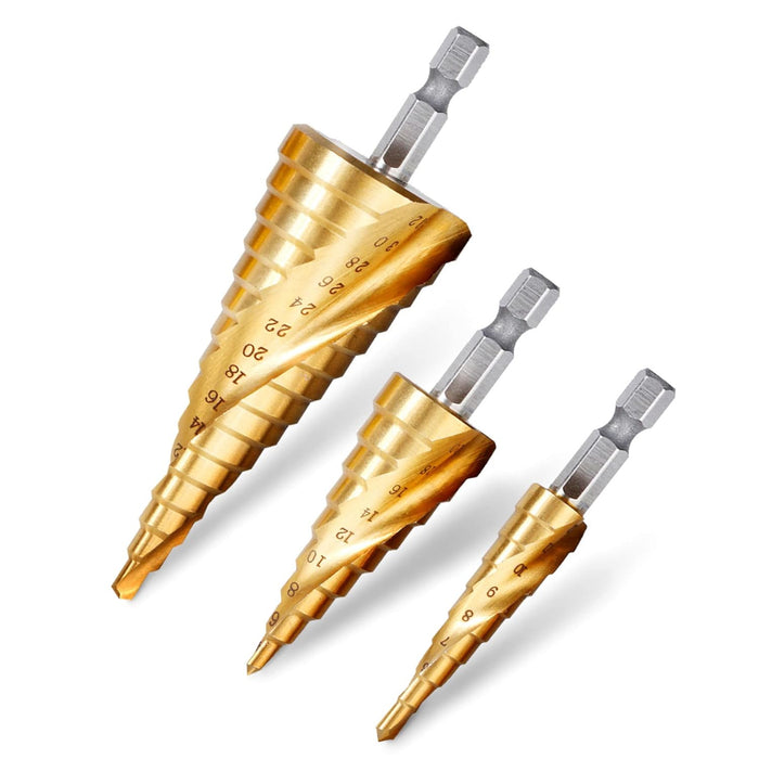 Rovtop set od 3 stepenaste burgije