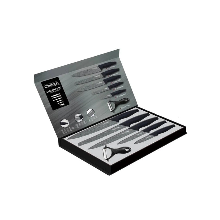 Cheffinger 6-delni set noževa sa granitnim premazom