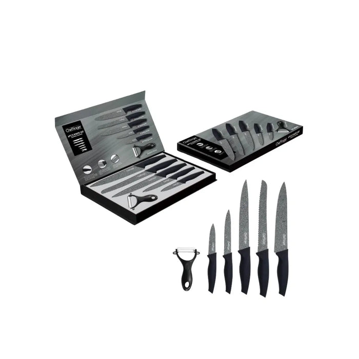 Cheffinger 6-delni set noževa sa granitnim premazom