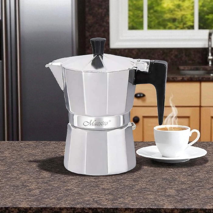 Džezva za espresso kafu Maestro MR1666-6 6 šoljica 300ML Inox