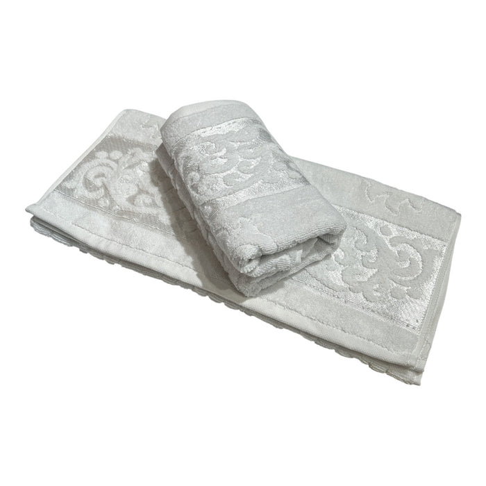 Peškir Žakard beli 95x50cm, 570g/m2