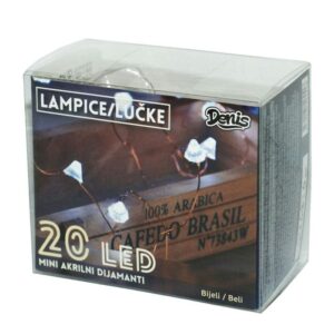 LED mini akril dijamant/kocke, 20L