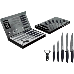 Cheffinger 6-delni set noževa sa granitnim premazom