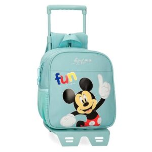 MICKEY FUN WITH FRIENDS ranac za vrtić sa točkićima - tirkizna