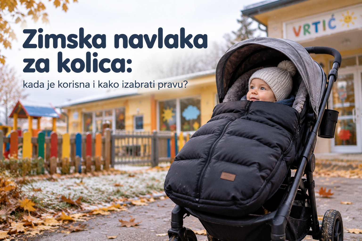 Zimska navlaka za kolica tokom šetnje po hladnijem vremenu
